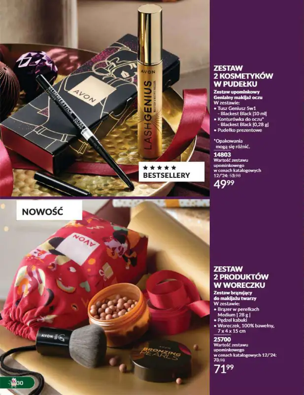 AVON - gazetka promocyjna Katalog grudzień 2024 od soboty 30.11 do wtorku 31.12 - strona 30