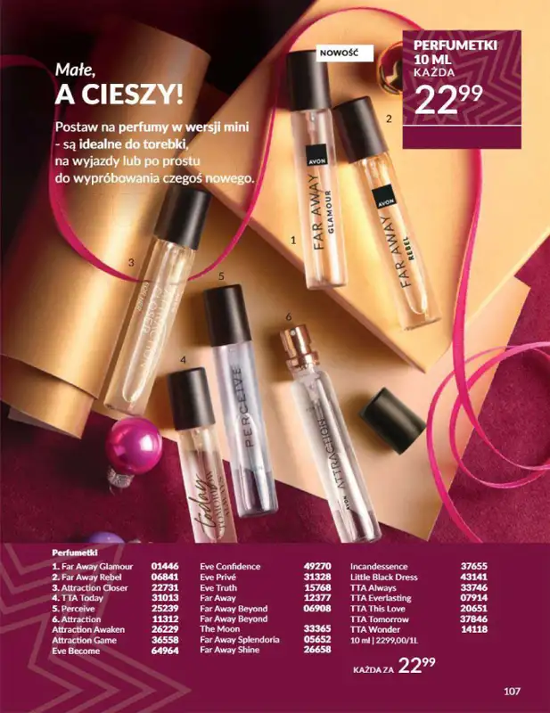 AVON - gazetka promocyjna Katalog grudzień 2024 od soboty 30.11 do wtorku 31.12 - strona 107