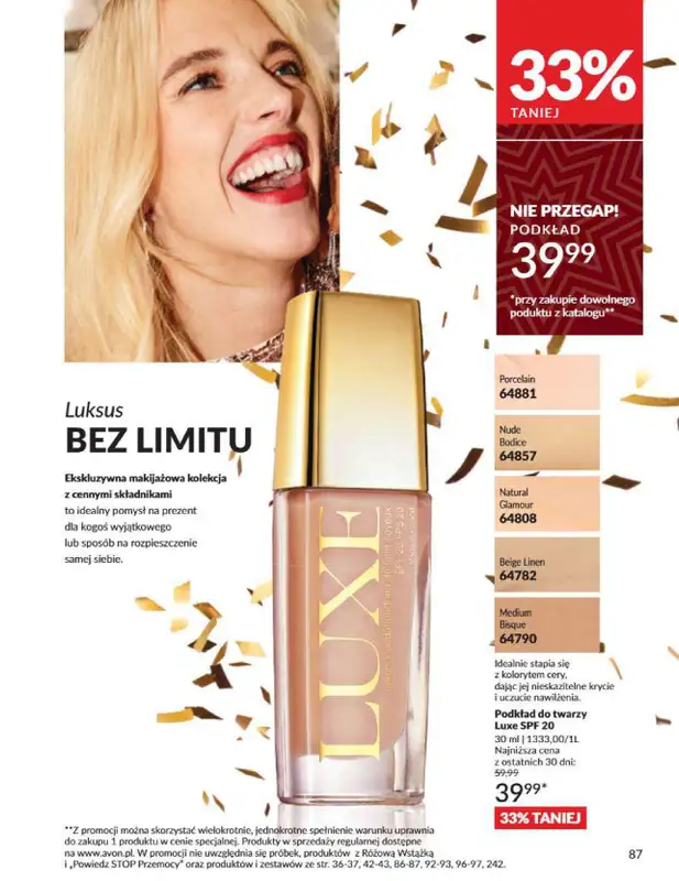 AVON - gazetka promocyjna Katalog grudzień 2024 od soboty 30.11 do wtorku 31.12 - strona 87