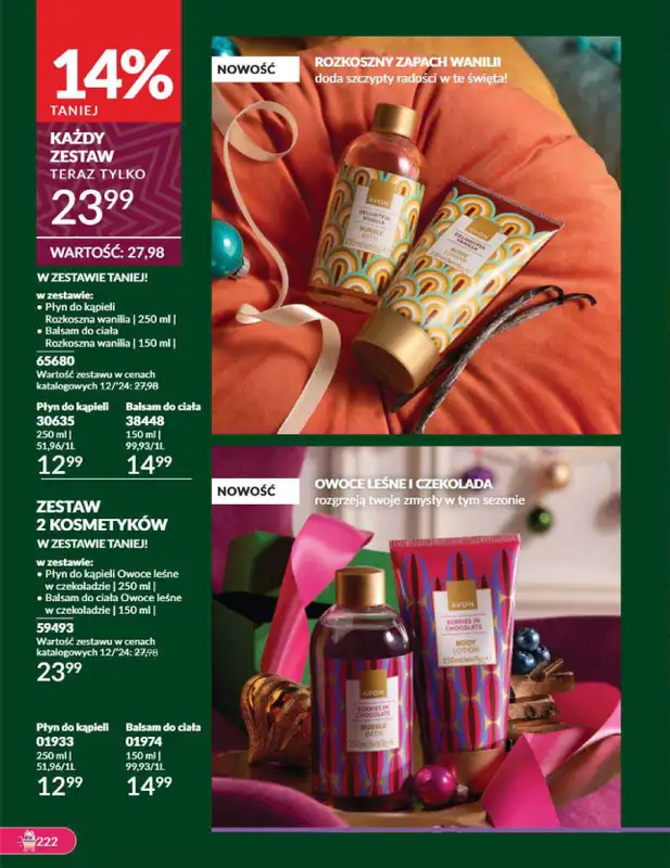 AVON - gazetka promocyjna Katalog grudzień 2024 od soboty 30.11 do wtorku 31.12 - strona 222