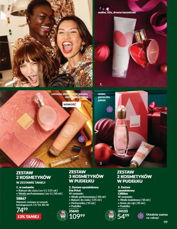 AVON - gazetka promocyjna Katalog grudzień 2024 od soboty 30.11 do wtorku 31.12 - strona 99