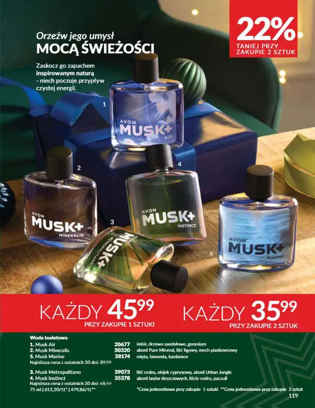 AVON - gazetka promocyjna Katalog grudzień 2024 od soboty 30.11 do wtorku 31.12 - strona 119