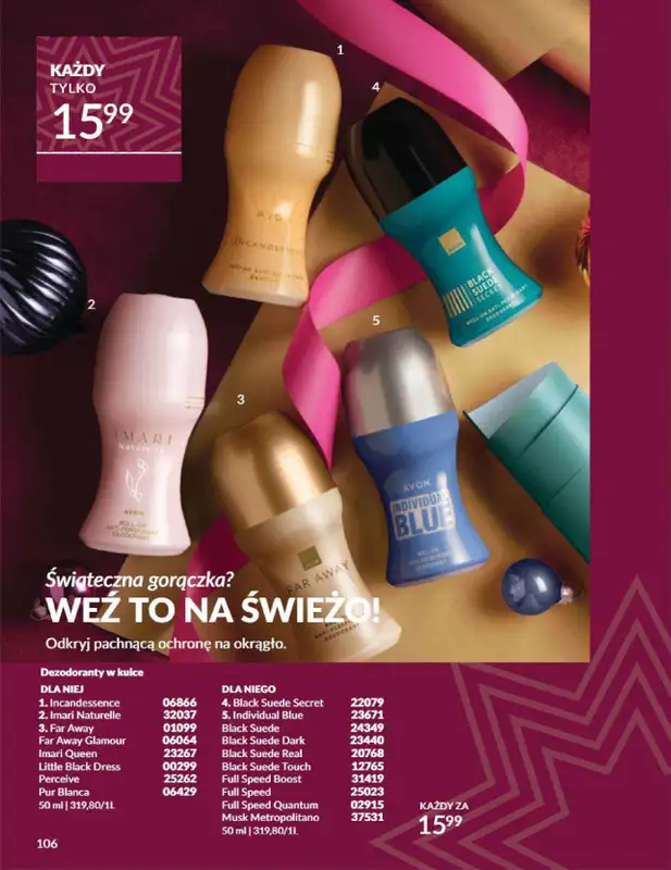 AVON - gazetka promocyjna Katalog grudzień 2024 od soboty 30.11 do wtorku 31.12 - strona 106