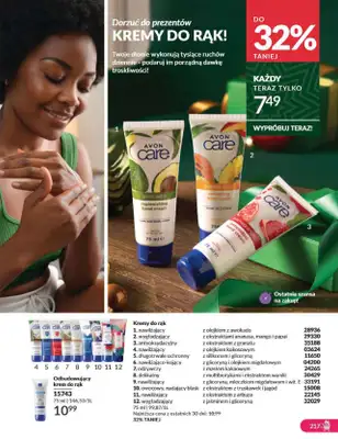 AVON - gazetka promocyjna Katalog grudzień 2024 od soboty 30.11 do wtorku 31.12 - strona 217