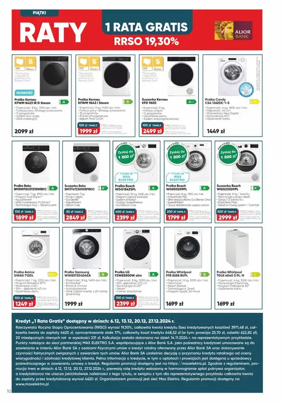 Max Elektro - gazetka promocyjna Gazetka od wtorku 03.12 do wtorku 31.12 - strona 10