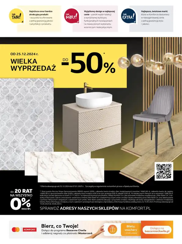 Komfort - gazetka promocyjna Święta z satysfakcją od środy 04.12 do wtorku 07.01 - strona 40