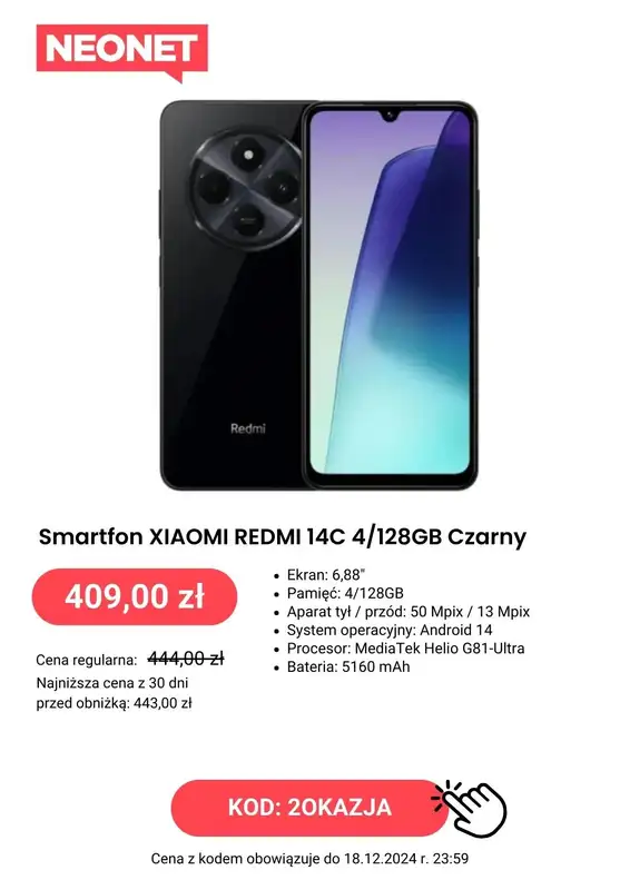 NEONET - gazetka promocyjna Świąteczny kiermasz okazji! od piątku 13.12 do środy 18.12 - strona 2