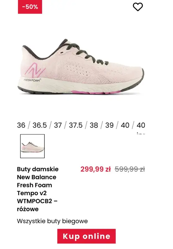New Balance - gazetka promocyjna Buty do biegania do -50% od wtorku 31.12 do poniedziałku 06.01 - strona 5