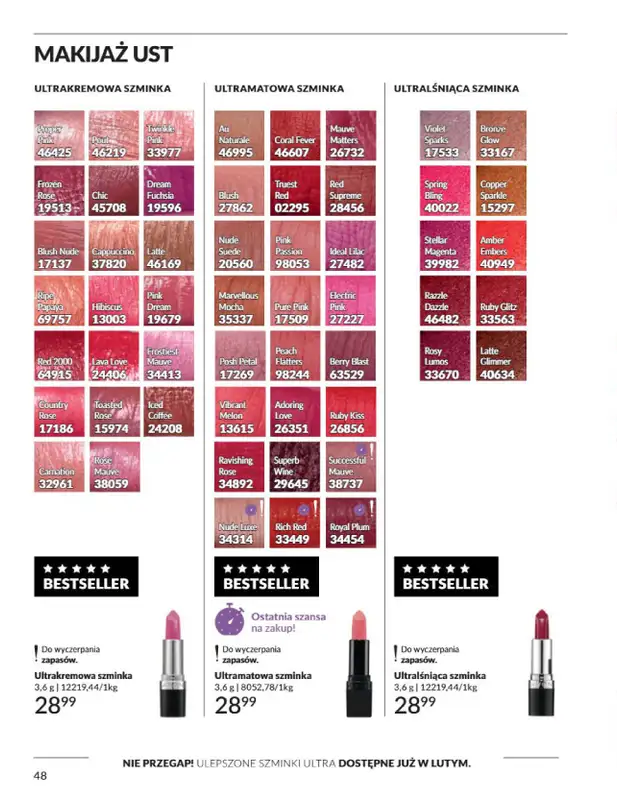 AVON - gazetka promocyjna Katalog Styczeń 2025 od czwartku 02.01 do piątku 31.01 - strona 48