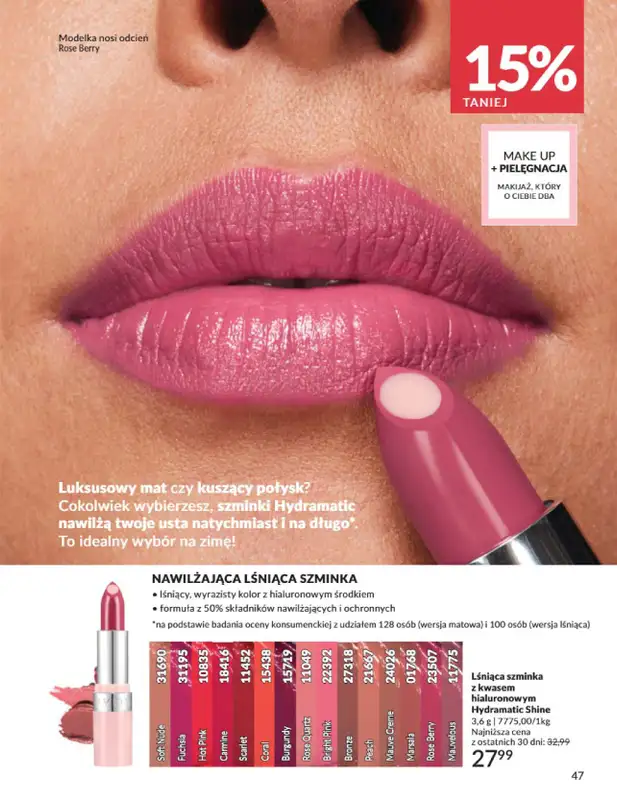 AVON - gazetka promocyjna Katalog Styczeń 2025 od czwartku 02.01 do piątku 31.01 - strona 47
