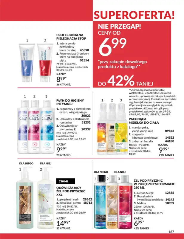 AVON - gazetka promocyjna Katalog Styczeń 2025 od czwartku 02.01 do piątku 31.01 - strona 187