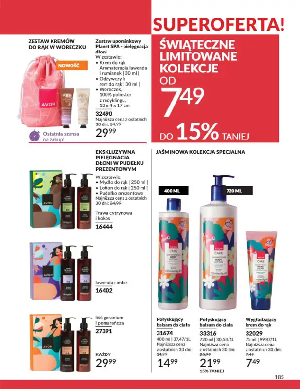 AVON - gazetka promocyjna Katalog Styczeń 2025 od czwartku 02.01 do piątku 31.01 - strona 185