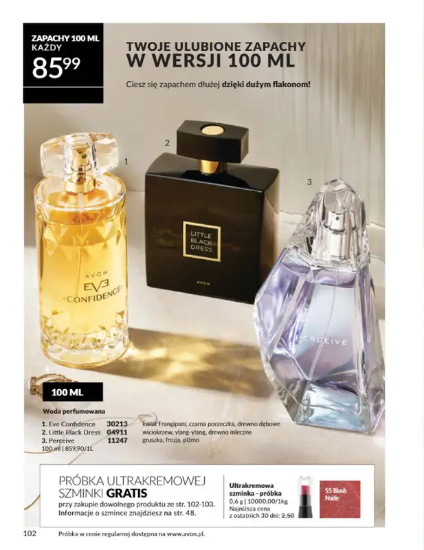 AVON - gazetka promocyjna Katalog Styczeń 2025 od czwartku 02.01 do piątku 31.01 - strona 102