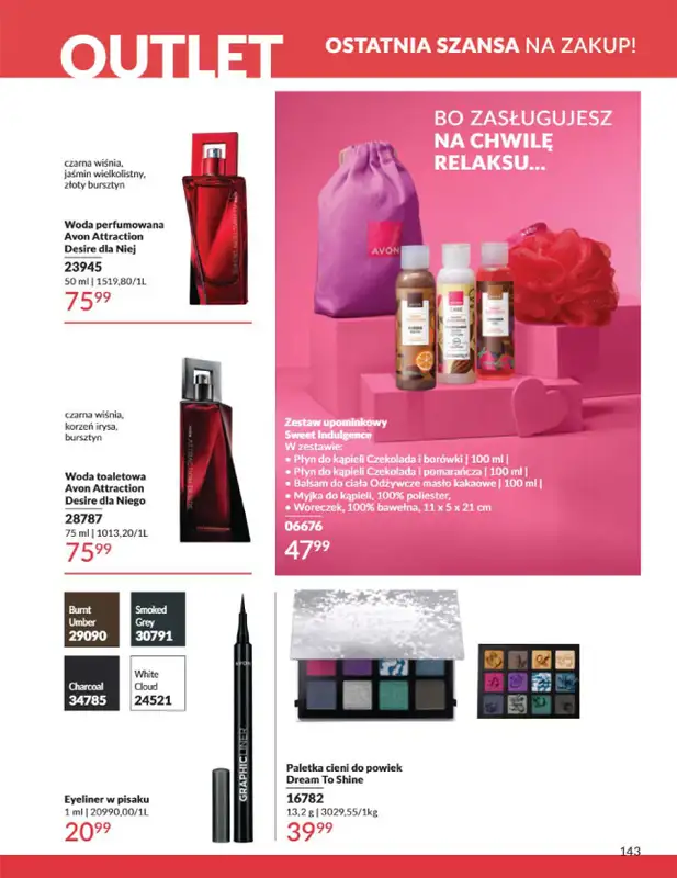 AVON - gazetka promocyjna Katalog Styczeń 2025 od czwartku 02.01 do piątku 31.01 - strona 143
