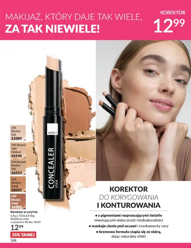 AVON - gazetka promocyjna Katalog Styczeń 2025 od czwartku 02.01 do piątku 31.01 - strona 188