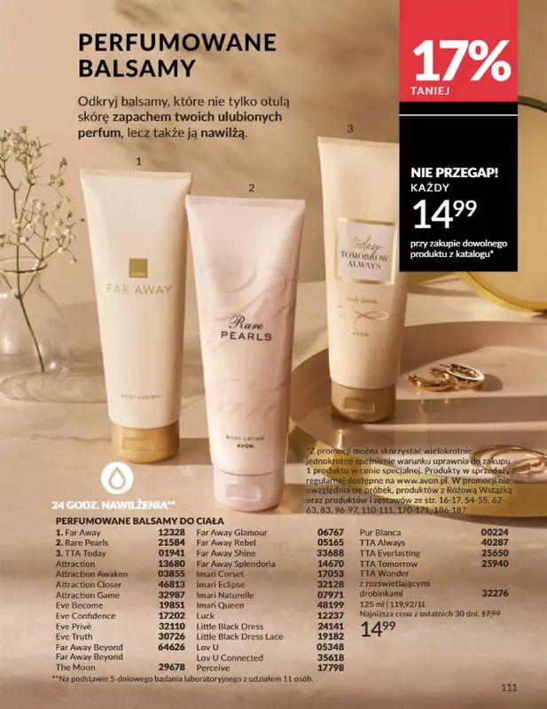 AVON - gazetka promocyjna Katalog Styczeń 2025 od czwartku 02.01 do piątku 31.01 - strona 111