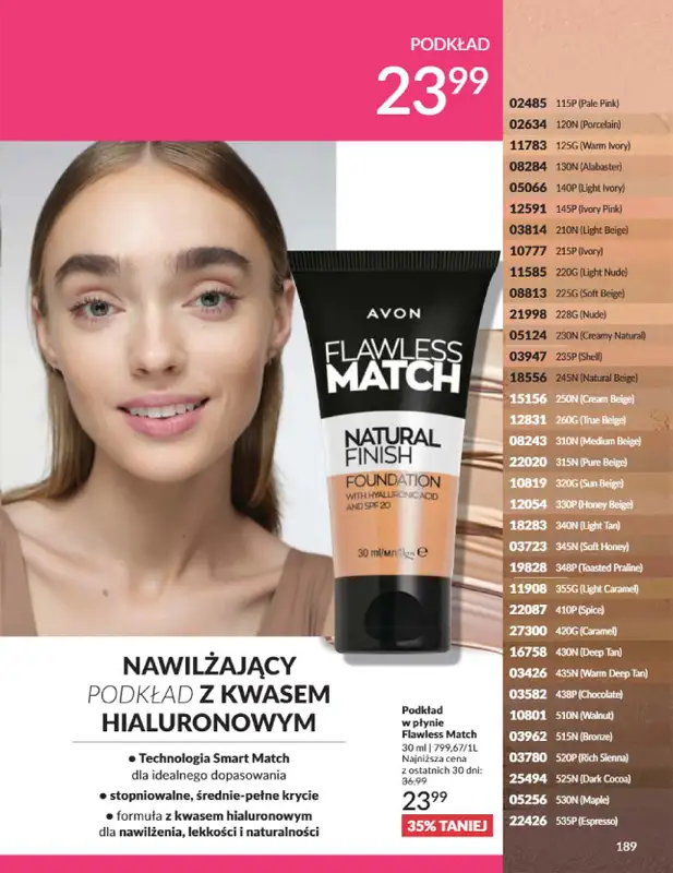 AVON - gazetka promocyjna Katalog Styczeń 2025 od czwartku 02.01 do piątku 31.01 - strona 189