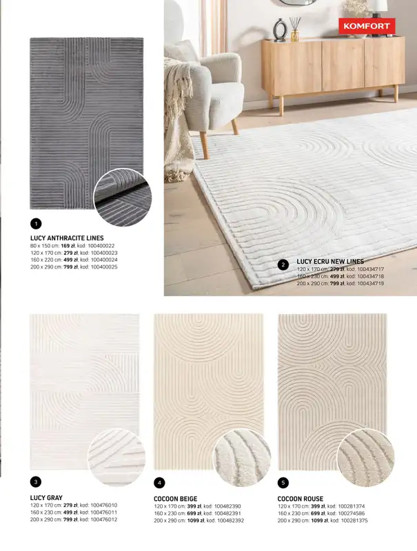 Komfort - gazetka promocyjna Katalog dywanów 2024/2025 od soboty 04.01 do środy 31.12 - strona 25