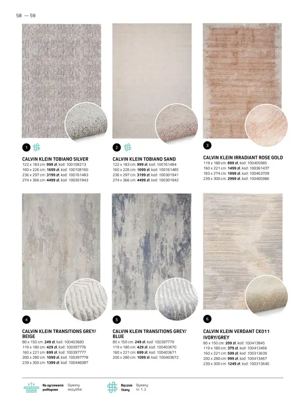 Komfort - gazetka promocyjna Katalog dywanów 2024/2025 od soboty 04.01 do środy 31.12 - strona 58