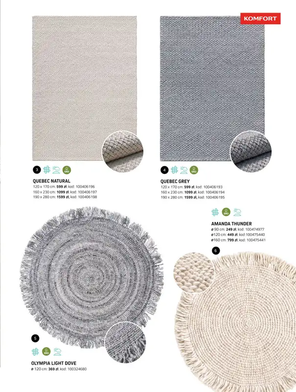 Komfort - gazetka promocyjna Katalog dywanów 2024/2025 od soboty 04.01 do środy 31.12 - strona 55