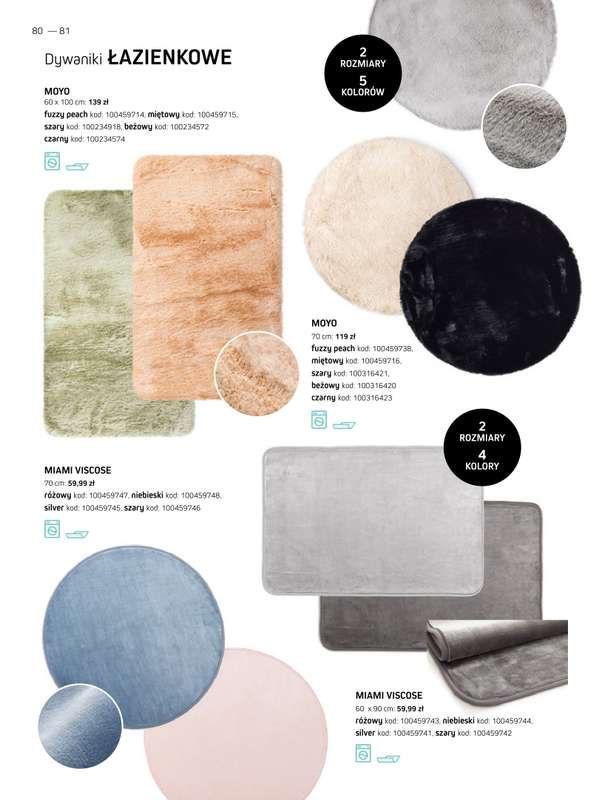 Komfort - gazetka promocyjna Katalog dywanów 2024/2025 od soboty 04.01 do środy 31.12 - strona 80