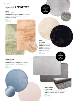 Komfort - gazetka promocyjna Katalog dywanów 2024/2025 od soboty 04.01 do środy 31.12 - strona 80 Komfort - gazetka promocyjna Katalog dywanów 2024/2025 od soboty 04.01 do środy 31.12 - strona 80