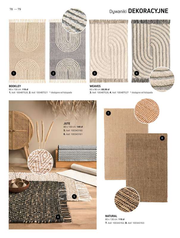 Komfort - gazetka promocyjna Katalog dywanów 2024/2025 od soboty 04.01 do środy 31.12 - strona 78