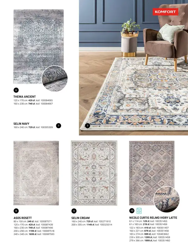 Komfort - gazetka promocyjna Katalog dywanów 2024/2025 od soboty 04.01 do środy 31.12 - strona 19