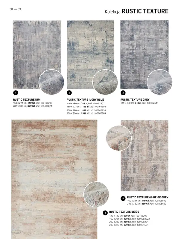 Komfort - gazetka promocyjna Katalog dywanów 2024/2025 od soboty 04.01 do środy 31.12 - strona 38
