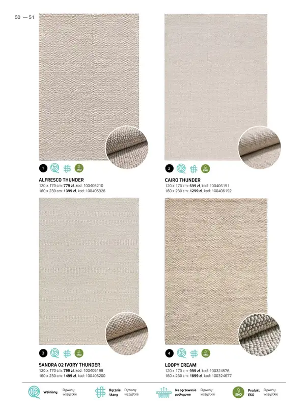 Komfort - gazetka promocyjna Katalog dywanów 2024/2025 od soboty 04.01 do środy 31.12 - strona 50