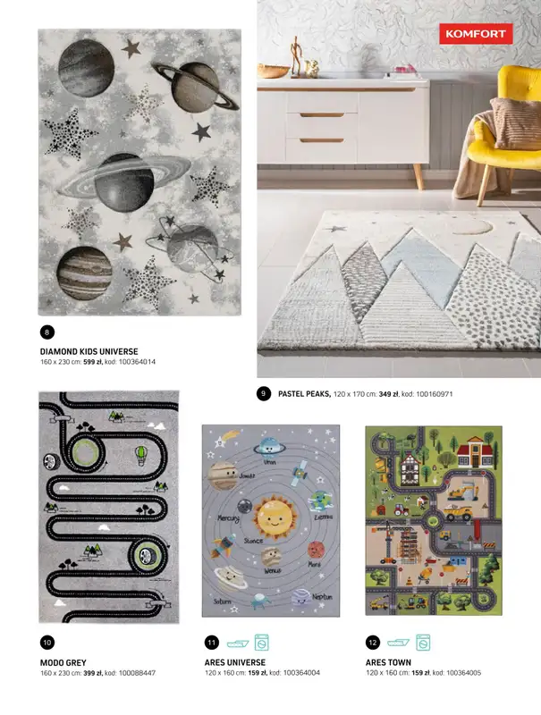 Komfort - gazetka promocyjna Katalog dywanów 2024/2025 od soboty 04.01 do środy 31.12 - strona 63