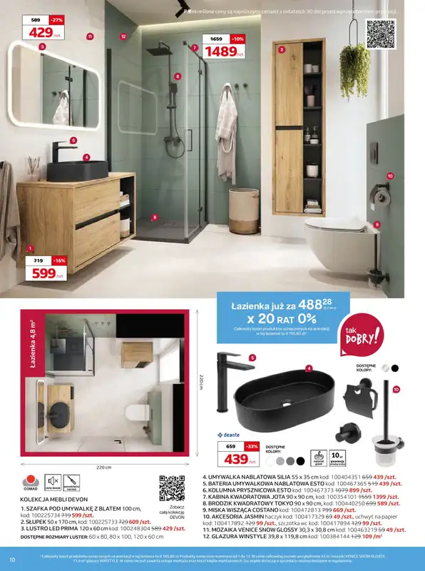 Komfort - gazetka promocyjna Gazetka od środy 08.01 do wtorku 18.02 - strona 10