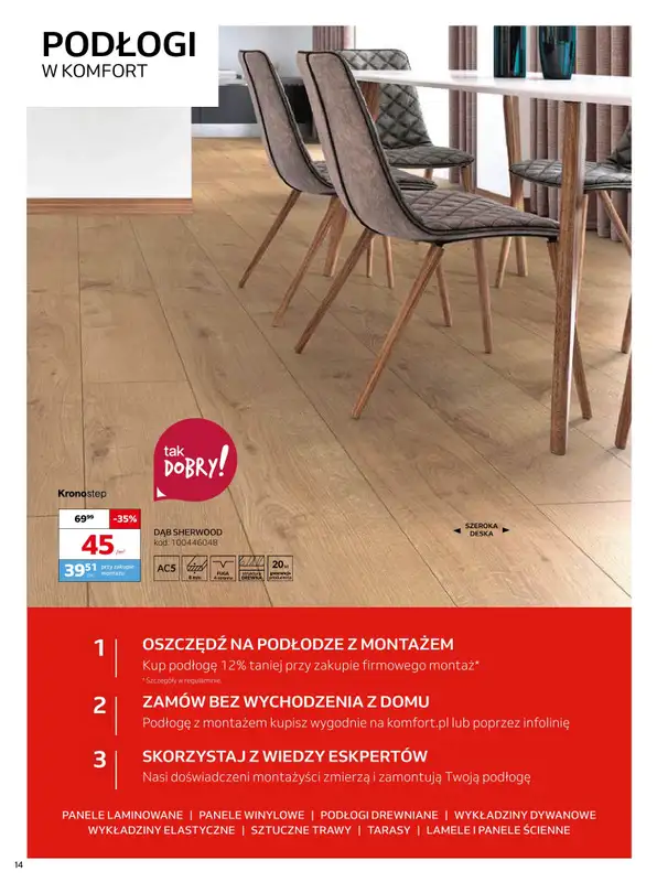 Komfort - gazetka promocyjna Gazetka od środy 08.01 do wtorku 18.02 - strona 14