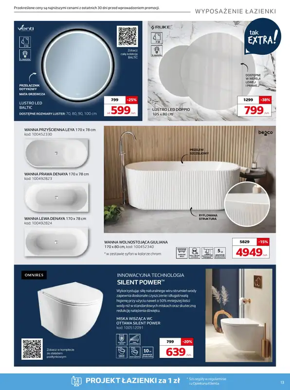 Komfort - gazetka promocyjna Gazetka od środy 08.01 do wtorku 18.02 - strona 13