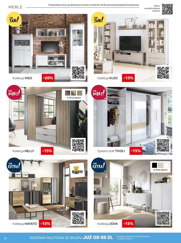 Komfort - gazetka promocyjna Gazetka od środy 08.01 do wtorku 18.02 - strona 32