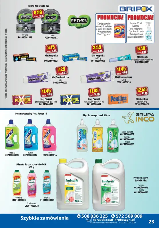A-T - gazetka promocyjna Produkty chemiczne od środy 08.01 do piątku 31.01 - strona 23