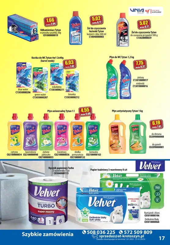 A-T - gazetka promocyjna Produkty chemiczne od środy 08.01 do piątku 31.01 - strona 17