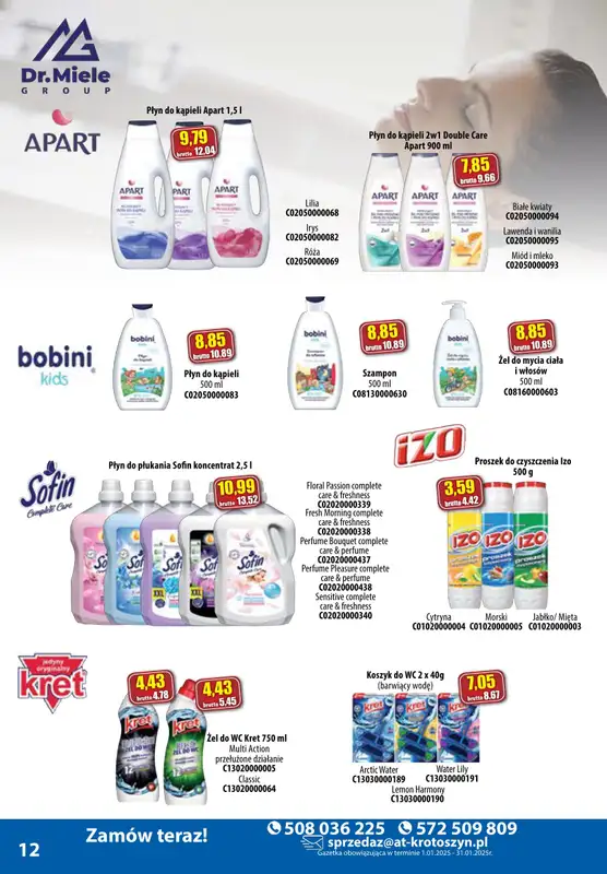 A-T - gazetka promocyjna Produkty chemiczne od środy 08.01 do piątku 31.01 - strona 12