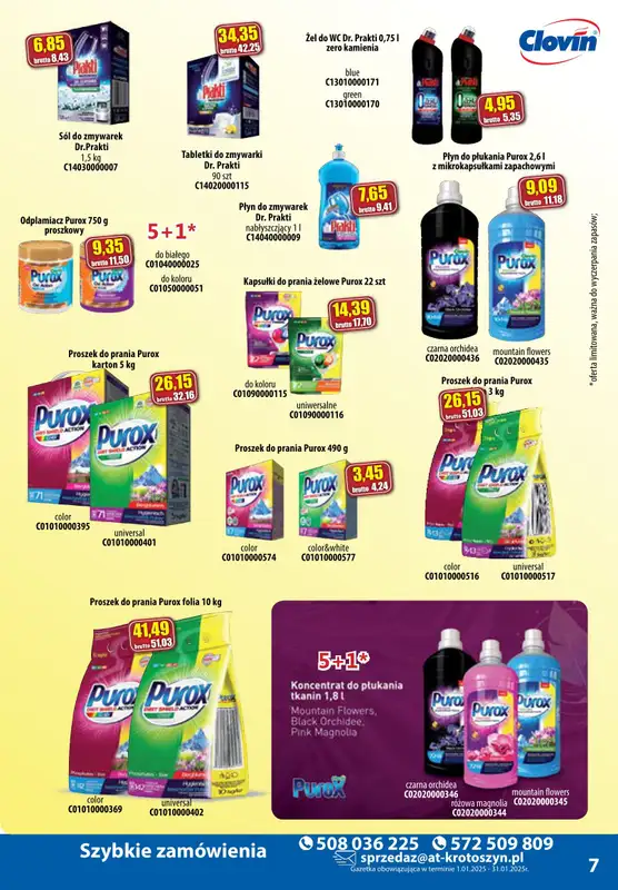 A-T - gazetka promocyjna Produkty chemiczne od środy 08.01 do piątku 31.01 - strona 7