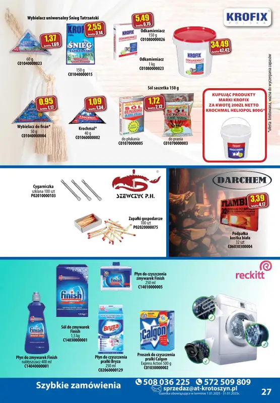 A-T - gazetka promocyjna Produkty chemiczne od środy 08.01 do piątku 31.01 - strona 27