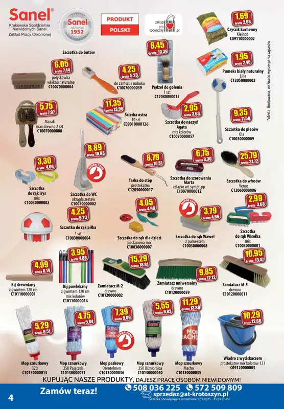 A-T - gazetka promocyjna Produkty chemiczne od środy 08.01 do piątku 31.01 - strona 4