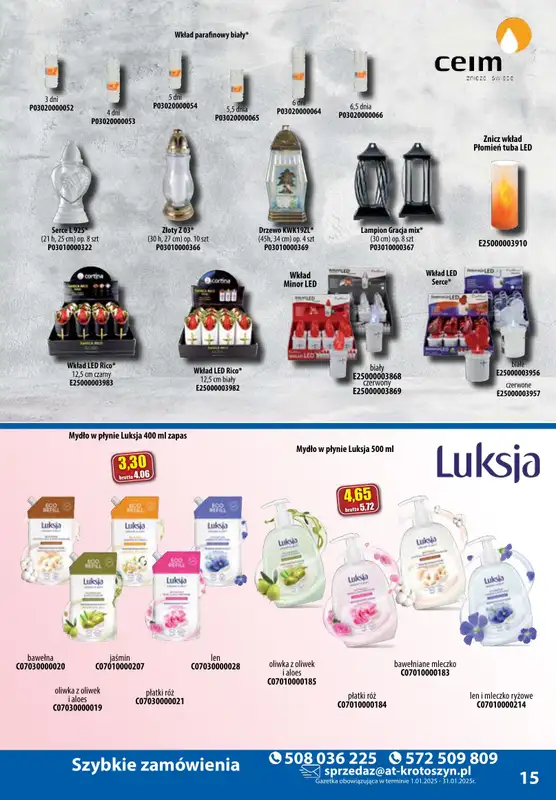 A-T - gazetka promocyjna Produkty chemiczne od środy 08.01 do piątku 31.01 - strona 15