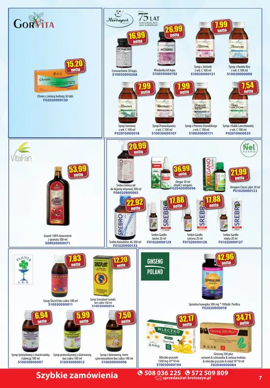 A-T - gazetka promocyjna Farmacja i zdrowa żywność od środy 08.01 do piątku 31.01 - strona 7