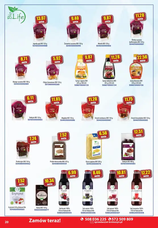 A-T - gazetka promocyjna Farmacja i zdrowa żywność od środy 08.01 do piątku 31.01 - strona 20