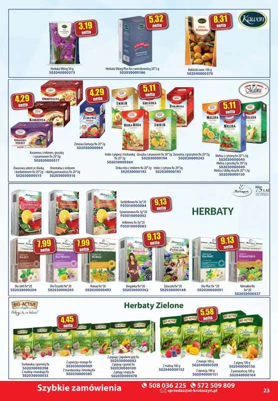 A-T - gazetka promocyjna Farmacja i zdrowa żywność od środy 08.01 do piątku 31.01 - strona 23