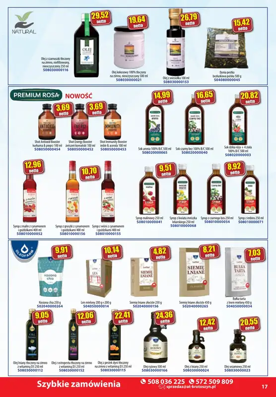 A-T - gazetka promocyjna Farmacja i zdrowa żywność od środy 08.01 do piątku 31.01 - strona 17