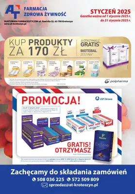A-T - gazetka promocyjna Farmacja i zdrowa żywność od środy 08.01 do piątku 31.01