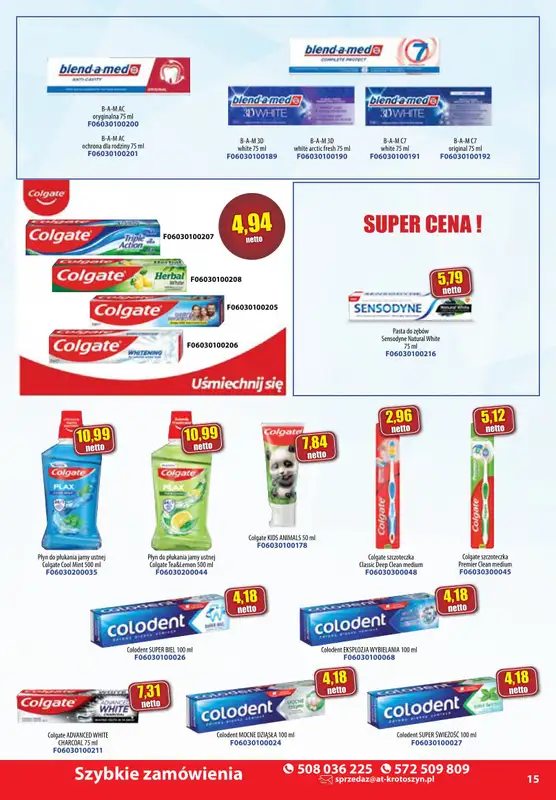 A-T - gazetka promocyjna Farmacja i zdrowa żywność od środy 08.01 do piątku 31.01 - strona 15