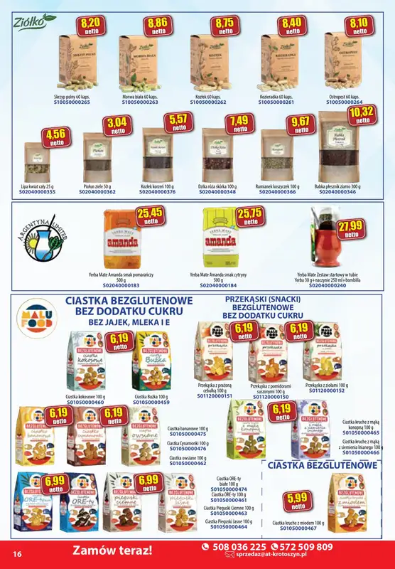 A-T - gazetka promocyjna Farmacja i zdrowa żywność od środy 08.01 do piątku 31.01 - strona 16