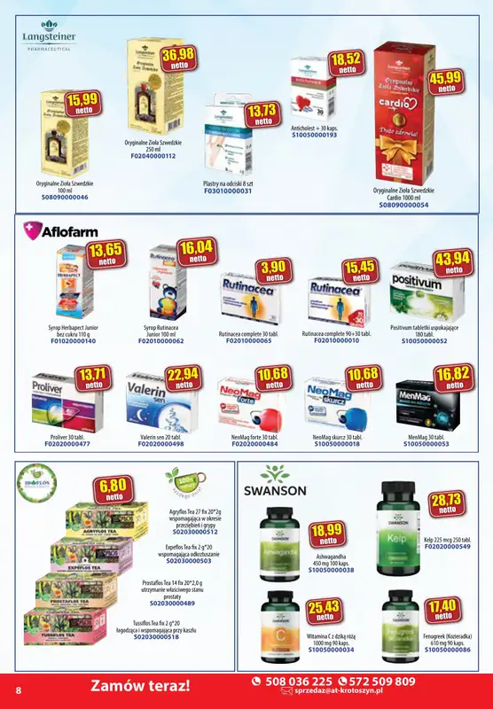 A-T - gazetka promocyjna Farmacja i zdrowa żywność od środy 08.01 do piątku 31.01 - strona 8